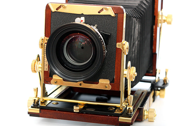 Calumet 4x5 XM Cherry wood Field camera +210mm 5.6 lens Second Hand