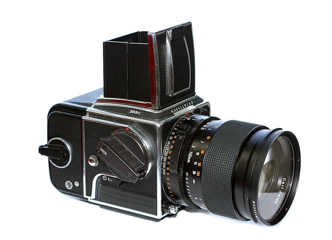 Hasselblad 203FE 150mm + E12+ Winder Second Hand – Twin City Cameras