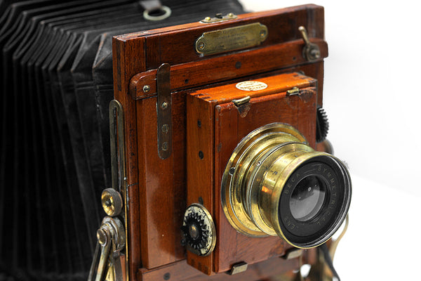 The Favourite Victo  Circa 1900 Wood.Brass Half Plate Camera Second Hand