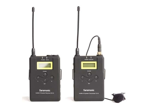 Saramonic UwMic15 RX+TX 16-Channel Digital UHF Wireless Lavalier Microphone System
