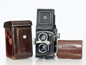 Yashica 635 Twin Lens Reflex camera + 35mm Adaptor Second Hand