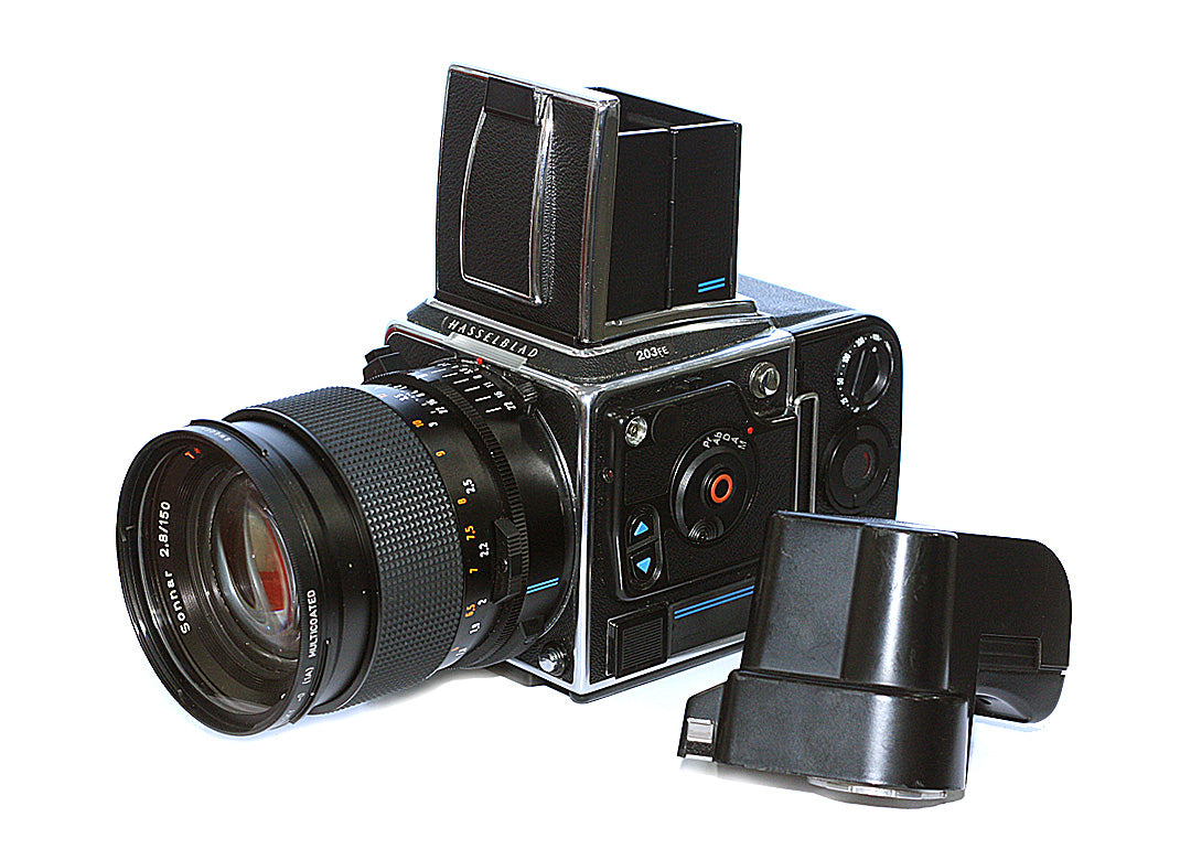 Hasselblad 203FE 150mm + E12+ Winder  Second Hand