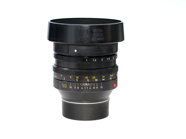 Leica Noctilux M 50mm F1 Lens + Lens Hood Second Hand