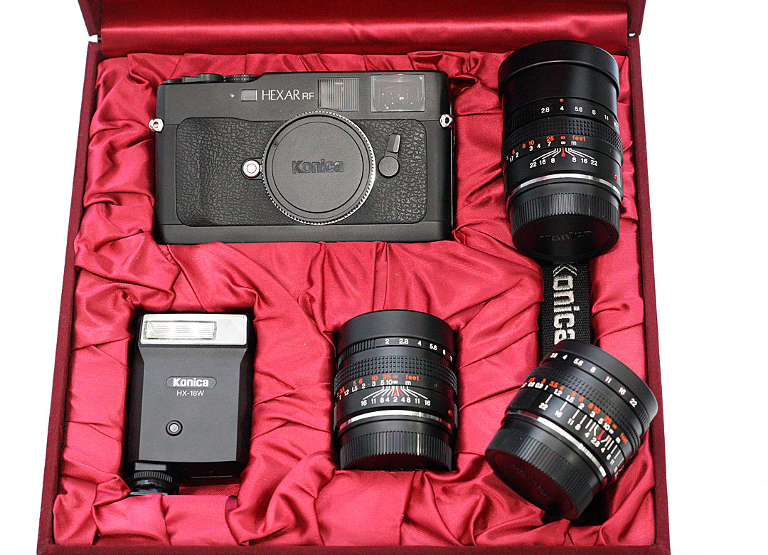 Konica Hexar RF 50mm +28mm +90mm Kit boxed Second Hand