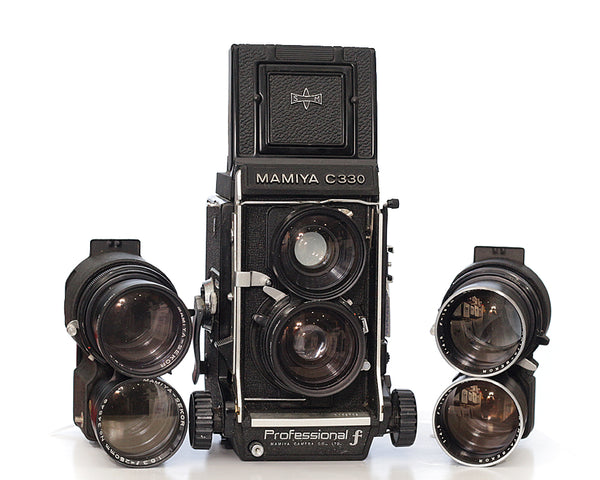 Mamiya C330 F TLR with 65mm 3.5+180mm 4.5+250mm WLF Second Hand