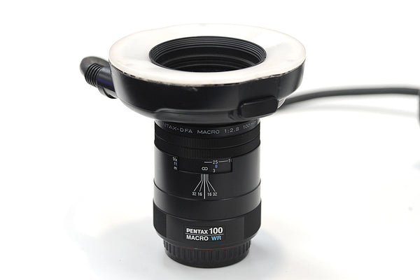 Pentax D FA 100mm F2.8 Macro SWR PKA  Lens + AF 160 Ring Flash Second Hand