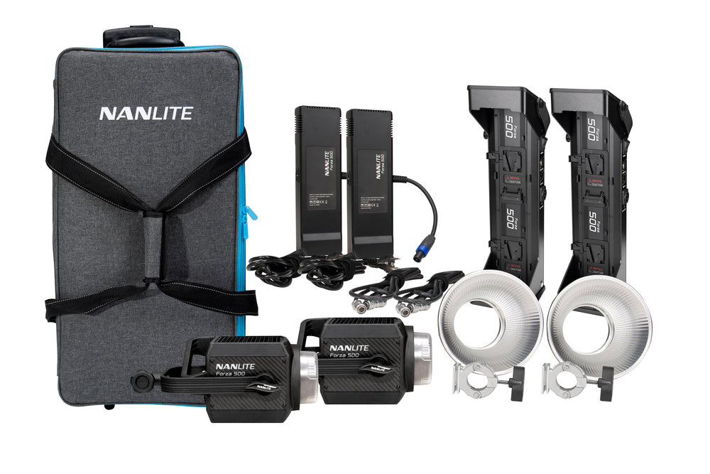 Nanlite Forza 500 Twin LED roller bag kit