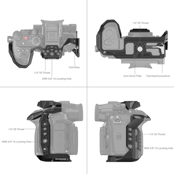 SmallRig “Black Mamba” Series Camera Cage for Panasonic LUMIX GH6 3440 - PRE ORDER