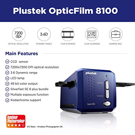 Plustek OpticFilm 8100 Film Scanner