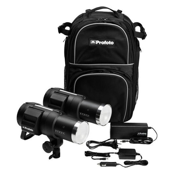 Profoto B1 500 Twin  Flash head Kit with Battery pack/Charger + Access Sec Hand